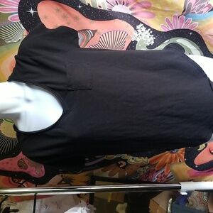 We The Free Black V-Neck Pocket Tee Sz XS